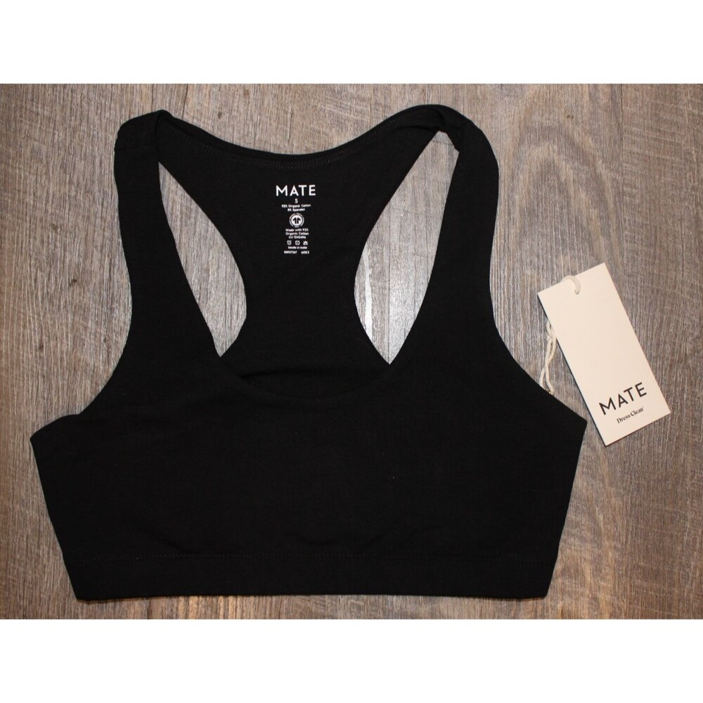 MATE the Label Black High-Waist Leggings with Black Racerback Sports Bra - Picture 10 of 13